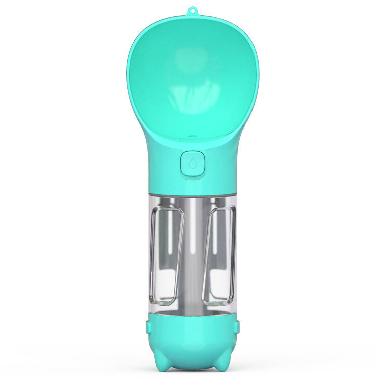 3-In-1 Portable Pet Water Bottle, Feeder, and Waste Bag Dispenser