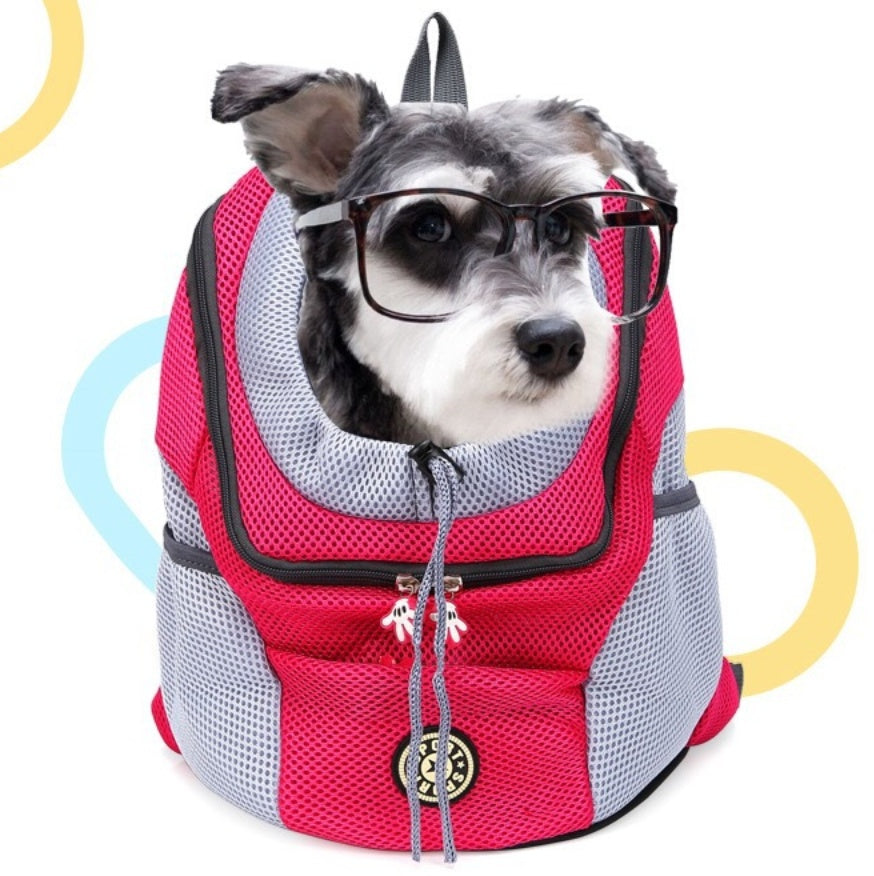 Portable Double Shoulder Pet Dog Carrier Backpack - Best Bark Bargains