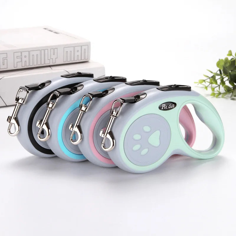 Durable 3m/5m Retractable Nylon Dog Leash – Ideal for Small Dogs & Cats - Best Bark Bargains