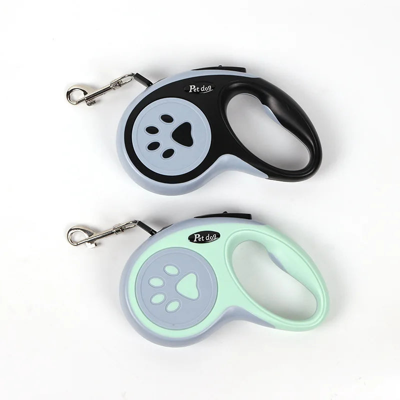 Durable 3m/5m Retractable Nylon Dog Leash – Ideal for Small Dogs & Cats - Best Bark Bargains