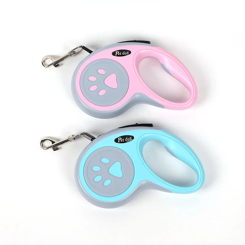 Durable 3m/5m Retractable Nylon Dog Leash – Ideal for Small Dogs & Cats - Best Bark Bargains