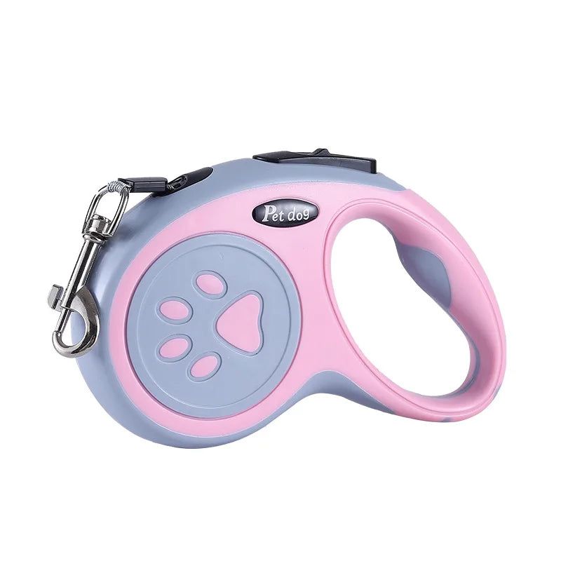 Durable 3m/5m Retractable Nylon Dog Leash – Ideal for Small Dogs & Cats - Best Bark Bargains