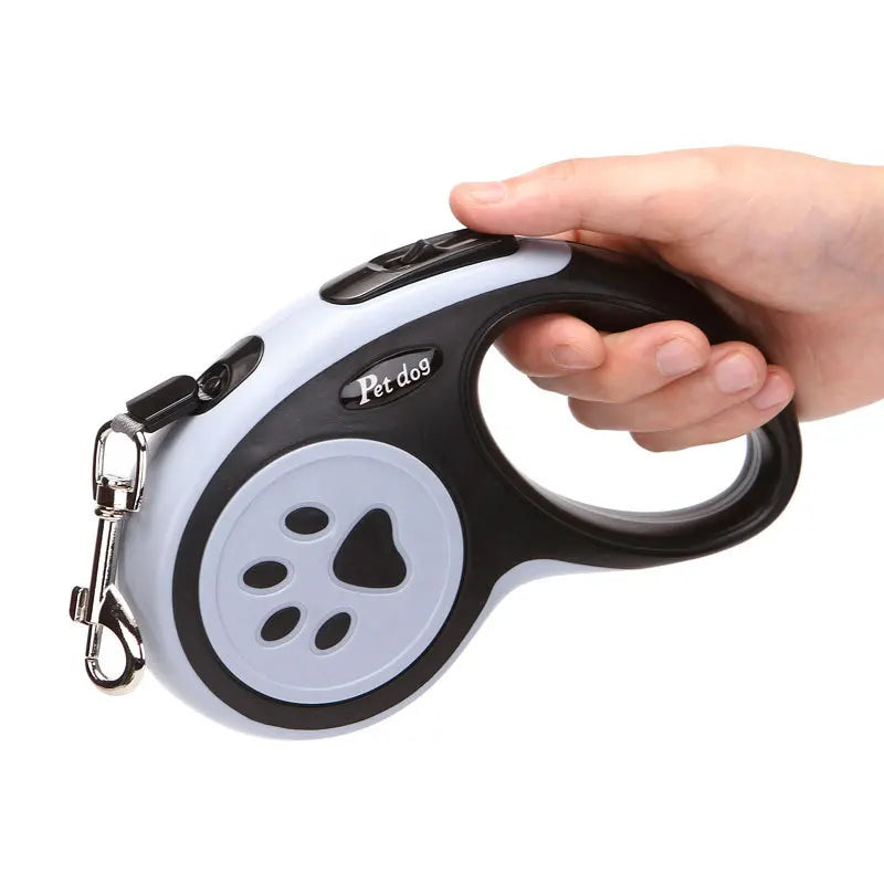 Durable 3m/5m Retractable Nylon Dog Leash – Ideal for Small Dogs & Cats - Best Bark Bargains