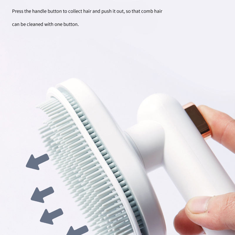 Self-Cleaning Pet Hair Brush – Removes Floating Hair for Cats and Dogs