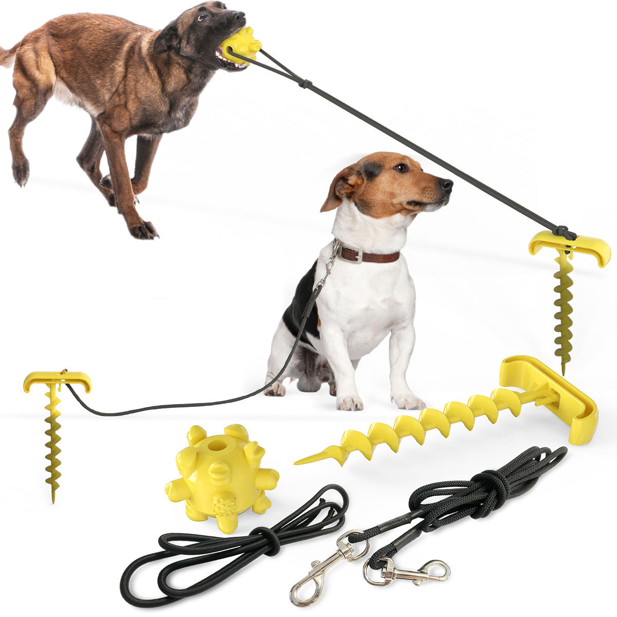 Tie dog leash dog toy - Best Bark Bargains 