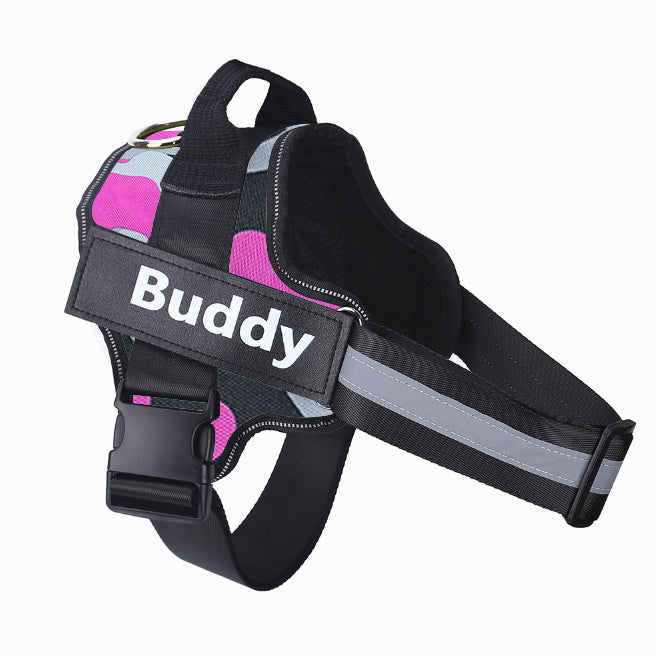 Customizable No-Pull Dog Harness – Reflective, Adjustable, Breathable Vest for All Dog Sizes