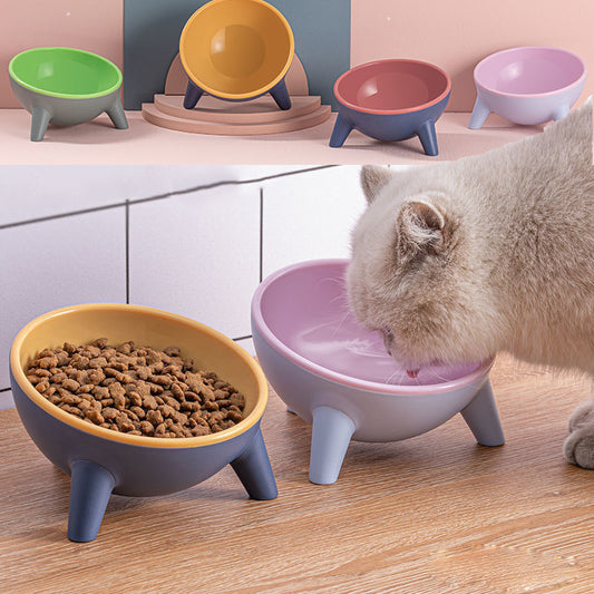 Stylish Raised Pet Food Bowls for Dogs, Cats, and Bunnies