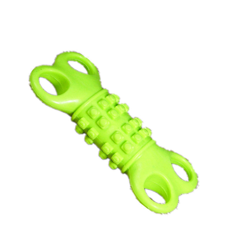 Durable Four-Hole Bone Chew Toy for Dogs