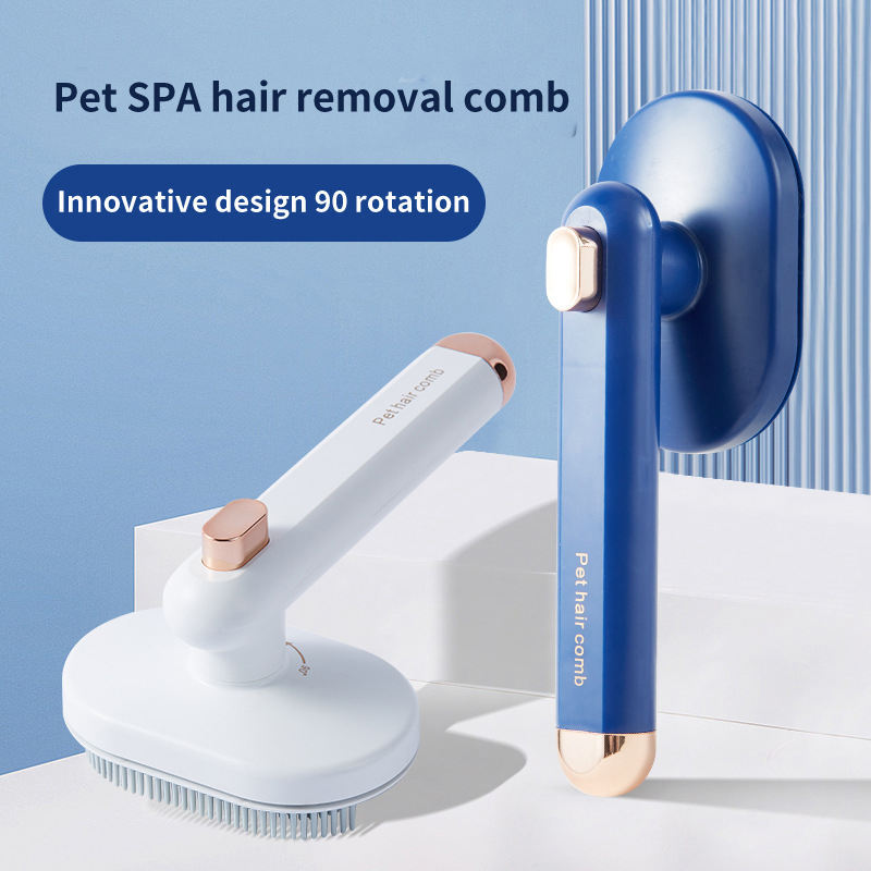 Self-Cleaning Pet Hair Brush – Removes Floating Hair for Cats and Dogs