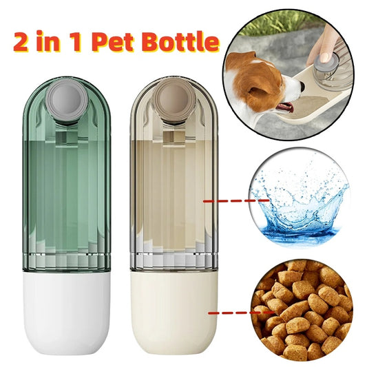 2-in-1 Portable Pet Water and Food Cup for Dog Walking - Best Bark Bargains 