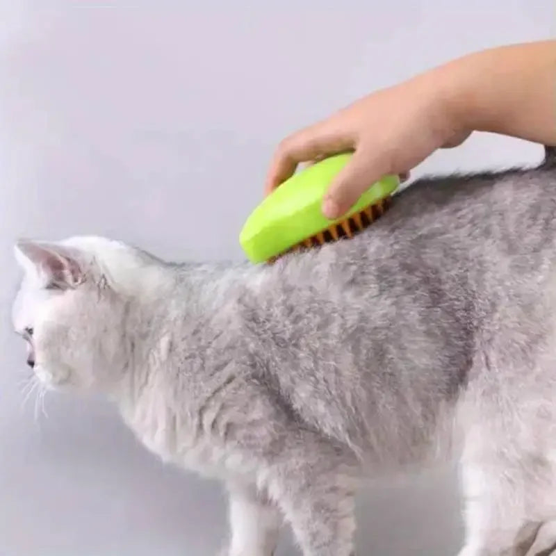 3-in-1 Electric Dog & Cat Brush: Steamer, Massager, and Hair Detangler - Best Bark Bargains 