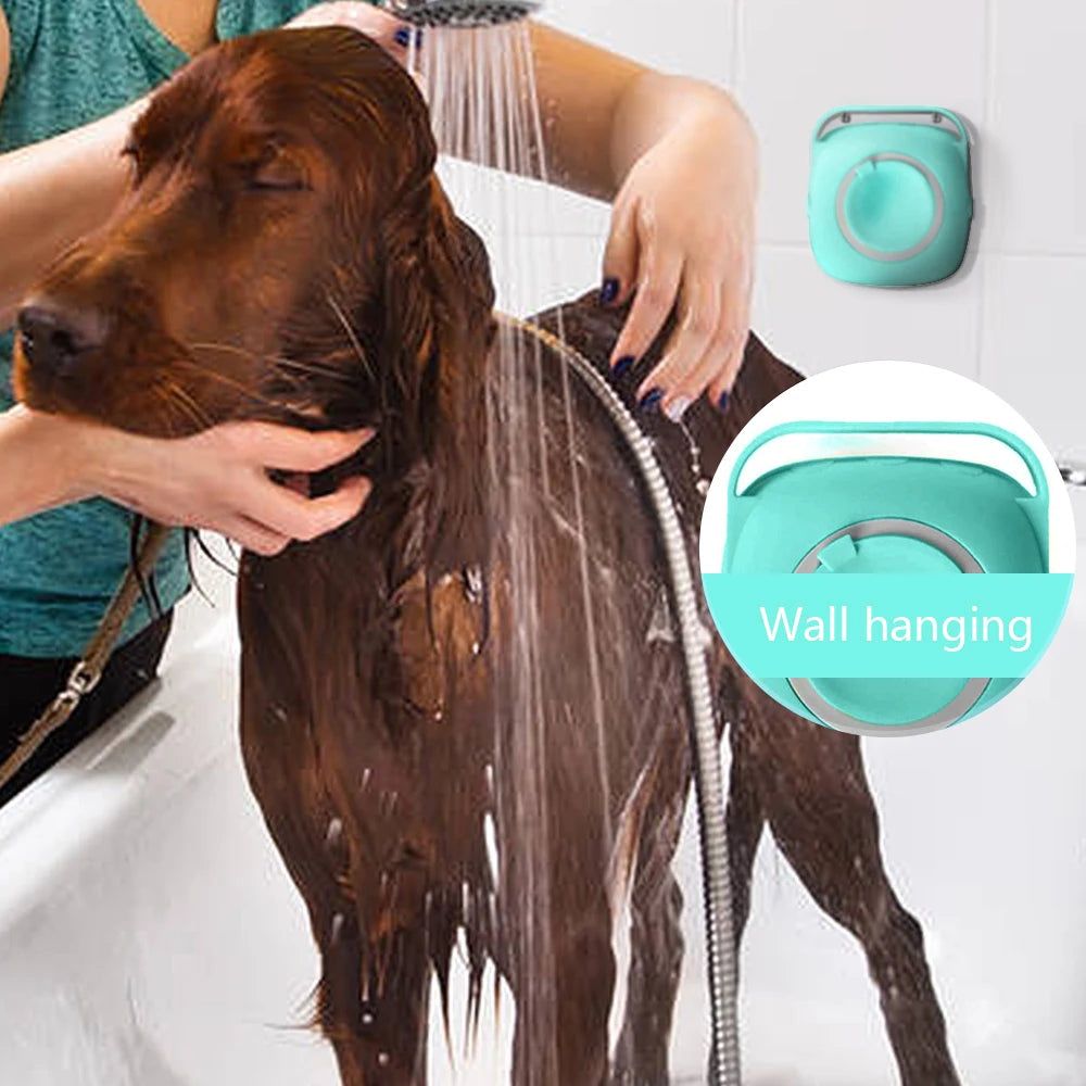 Soft Massage & Shampoo Brush for Bathing Dogs and Cats - Best Bark Bargains 