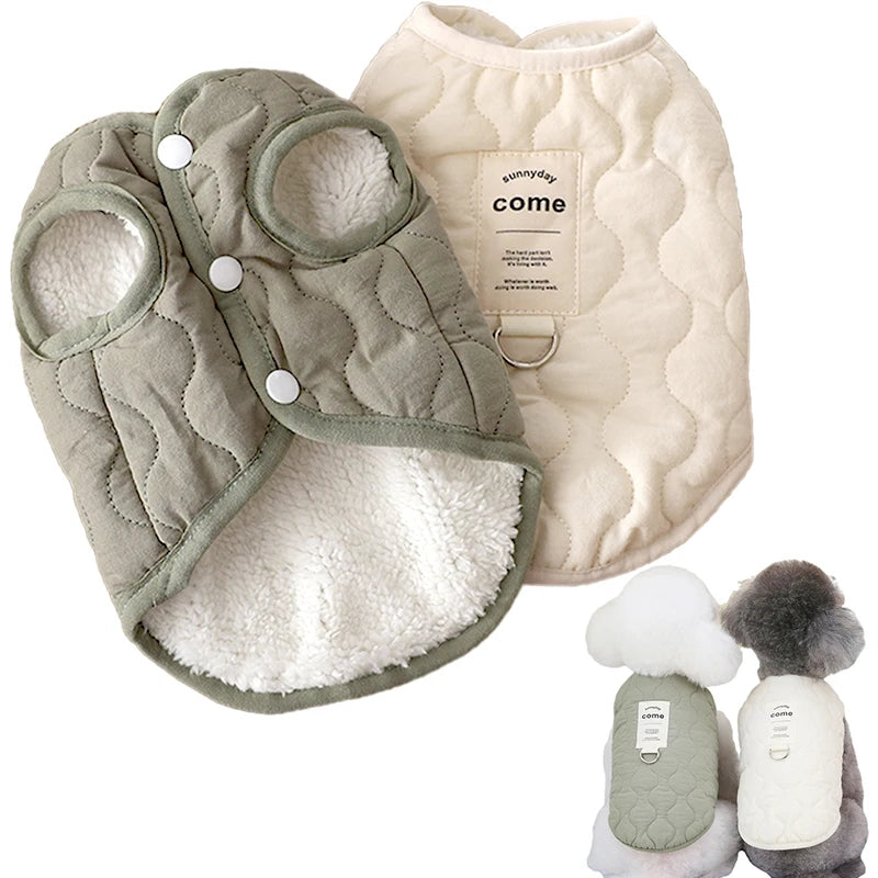 Winter-Ready Cotton Vest for Small Dogs