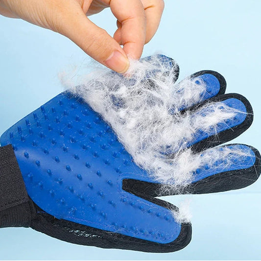 Pet Grooming Silicone Gloves – Easy Hair Removal for Cats & Dogs