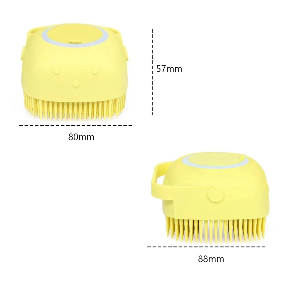 Soft Massage & Shampoo Brush for Bathing Dogs and Cats - Best Bark Bargains 