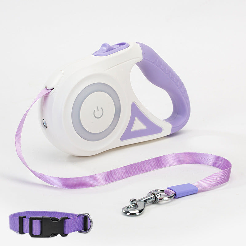 Ultimate Pet Control: Automatic Spotlight Retractable Leash & Collar - Best Bark Bargains 