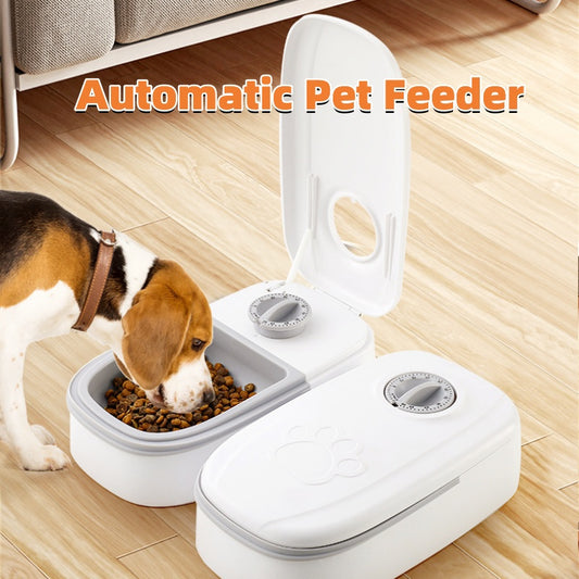 Smart Automatic Pet Feeder with Timer and Stainless Steel Bowl - Best Bark Bargains 