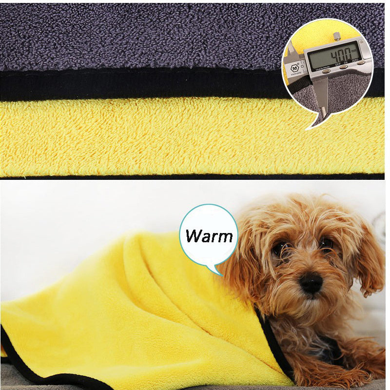 Quick-Dry Towel for Dogs & Cats – Super Soft Microfiber